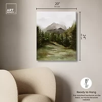 ART REMEDY® "April Woodland" Giclee Nature And Landscape Canvas Art
