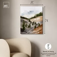 ART REMEDY® Art Remedy "Looks Closer But Is Far" Giclee Canvas Print, Nature And Landscape Canvas Art