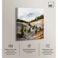 ART REMEDY® Art Remedy "Looks Closer But Is Far" Giclee Canvas Print, Nature And Landscape Canvas Art