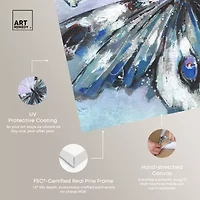 ART REMEDY® Art Remedy "Butterfly Trio" Giclee Canvas Print, Animals Canvas Art