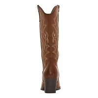Pop Womens Barry Block Heel Cowboy Boots