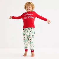 North Pole Trading Co. Polar Ski Club Toddler Unisex Crew Neck Long Sleeve 2-pc. Matching Family Pajama Sets