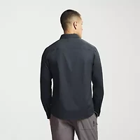 MESSI Collection Mens Long Sleeve Regular Fit Button-Down Shirt