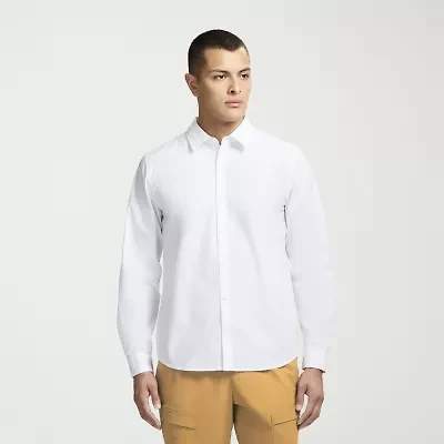 MESSI Collection Mens Long Sleeve Regular Fit Button-Down Shirt