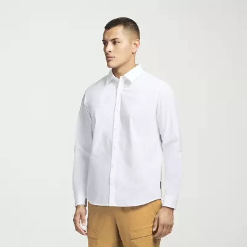 MESSI Collection Mens Long Sleeve Regular Fit Button-Down Shirt