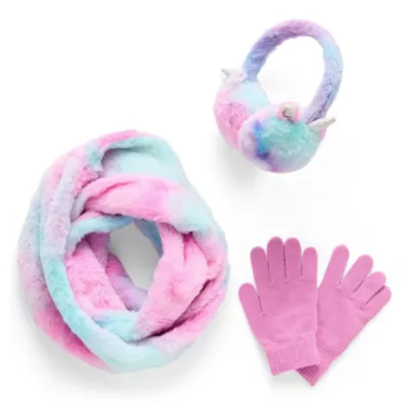 Capelli of N.Y. Little & Big Kid Girls 3-pc. Tie Dye Cold Weather Set
