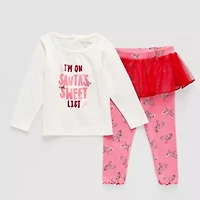 Okie Dokie Baby Girls 2-pc. Pant Set