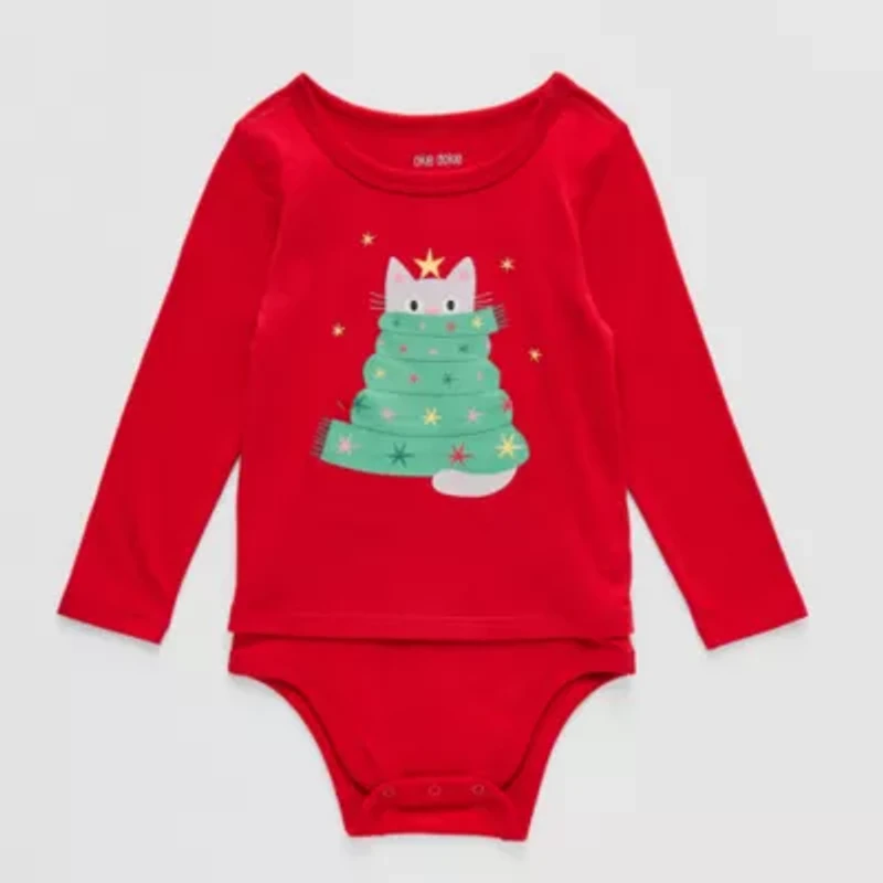 Okie Dokie Toddler Girls Bodysuit Closure Hidden Access Opening Adaptive Round Neck Long Sleeve