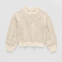 Thereabouts Little & Big Kid Girls Round Neck Long Sleeve Pullover Sweater