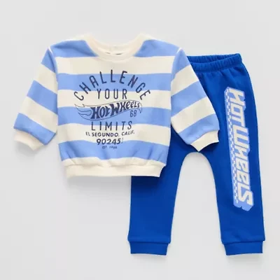Grayson Little Baby Boys 2-pc. Hot Wheels Pant Set