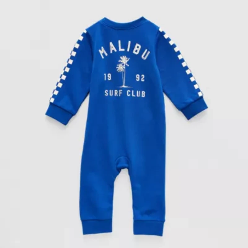Grayson Little Baby Boys Crew Neck Long Sleeve Jumpsuit