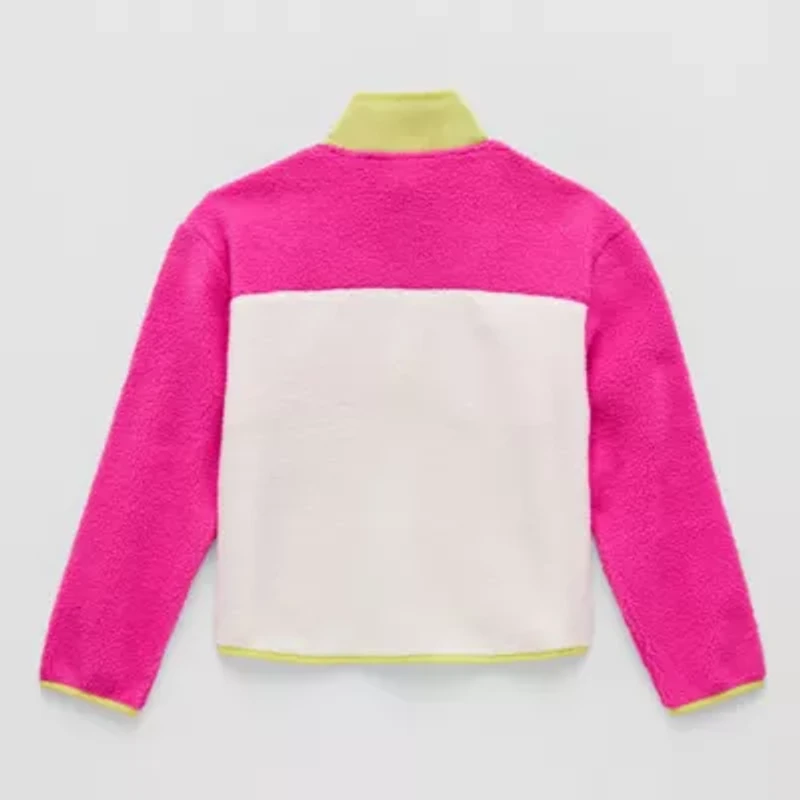 Xersion Little & Big Kid Girls Mock Neck Long Sleeve Active Quarter-Zip Pullover