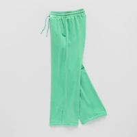 Xersion Ribbed Velour Little & Big Kid Girls Mid Rise Straight Regular Fit Pull-On Pant