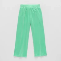 Xersion Ribbed Velour Little & Big Kid Girls Mid Rise Straight Regular Fit Pull-On Pant