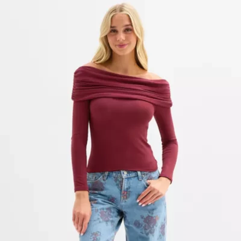 Arizona Over The Shoulder Womens Juniors Long Sleeve T-Shirt