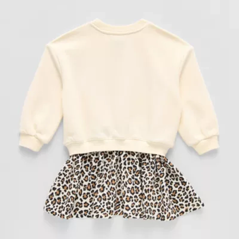 Grayson Little Toddler Girls Long Sleeve Cuffed Sweater Dress