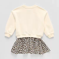 Grayson Little Toddler Girls Long Sleeve Cuffed Sweater Dress
