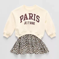 Grayson Little Toddler Girls Long Sleeve Cuffed Sweater Dress
