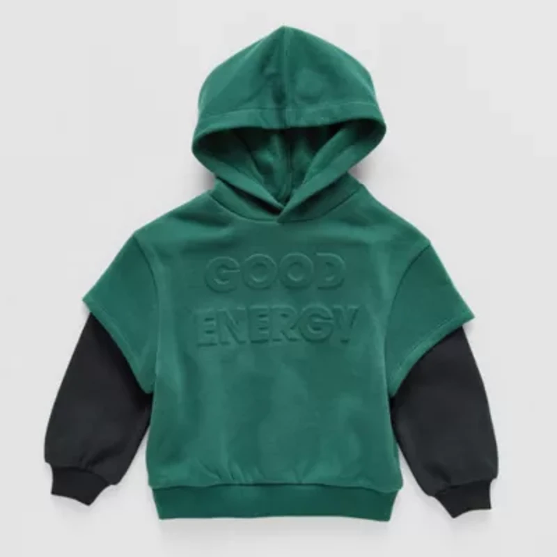 Grayson Little Toddler Boys Long Sleeve Fleece Hoodie