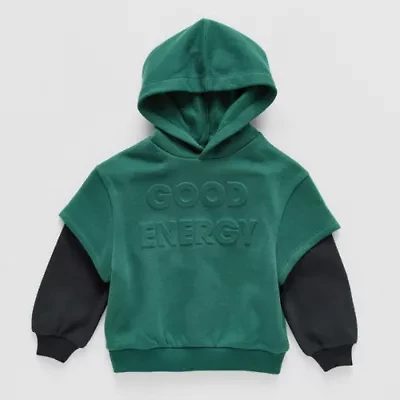 Grayson Little Toddler Boys Long Sleeve Fleece Hoodie