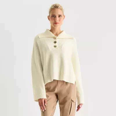 Stylus Womens Long Sleeve  Pullover Sweater