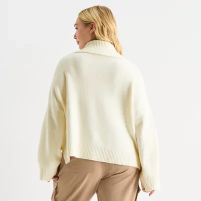 Stylus Plus Womens Long Sleeve Pullover Sweater