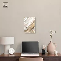ART REMEDY® "Royal Gold Geode" Giclee Abstract Canvas Art