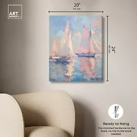 ART REMEDY® "Set Sail" Giclee Nautical And Coastal Canvas Art