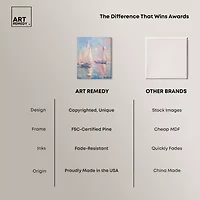 ART REMEDY® "Set Sail" Giclee Nautical And Coastal Canvas Art