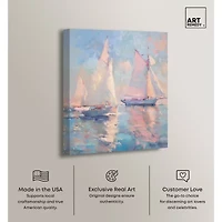 ART REMEDY® "Set Sail" Giclee Nautical And Coastal Canvas Art