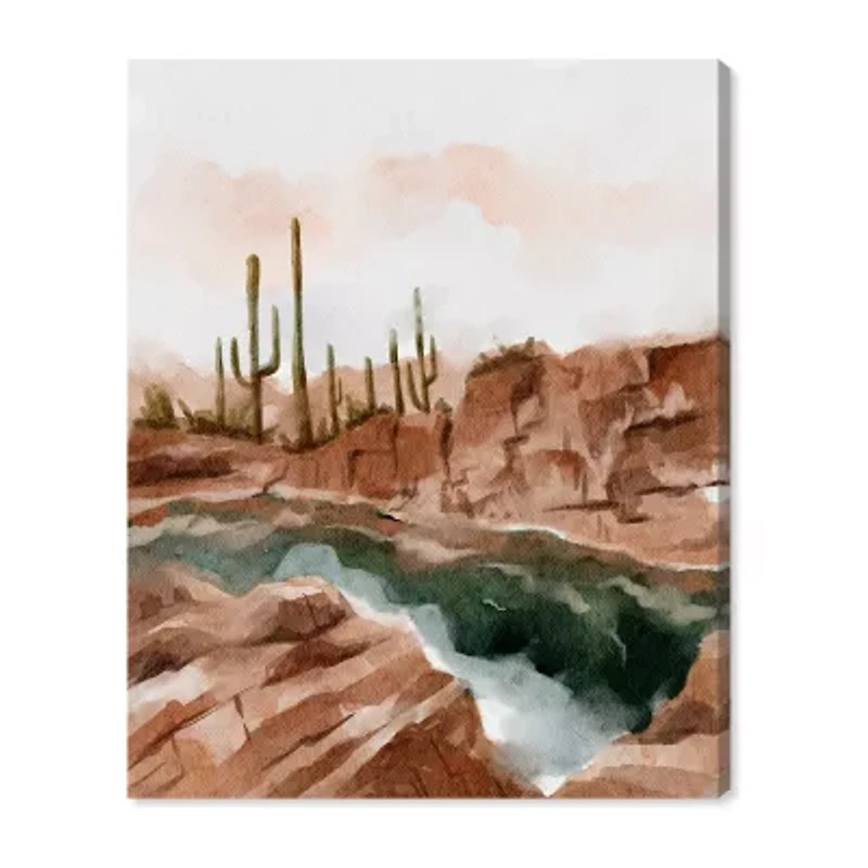 ART REMEDY® "Hot Springs In June" Giclee Nature And Landscape Canvas Art