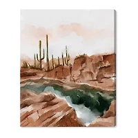 ART REMEDY® "Hot Springs In June" Giclee Nature And Landscape Canvas Art