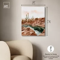 ART REMEDY® "Hot Springs In June" Giclee Nature And Landscape Canvas Art