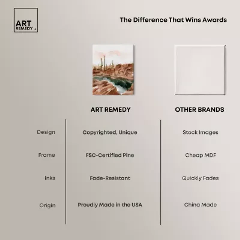 ART REMEDY® "Hot Springs In June" Giclee Nature And Landscape Canvas Art