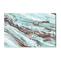 ART REMEDY® "Mint Waves" Giclee Abstract Canvas Art