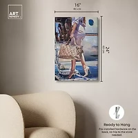 ART REMEDY® "Her Private Jet" Giclee Abstract Canvas Art