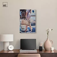 ART REMEDY® "Her Private Jet" Giclee Abstract Canvas Art
