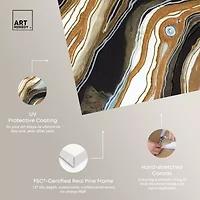 ART REMEDY® "Black And Gold I" Giclee Abstract Canvas Art