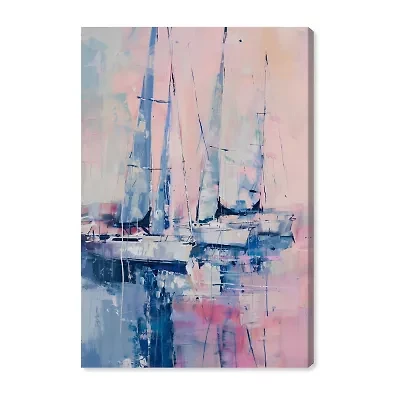 ART REMEDY® Art Remedy "Pastel Sea Breeze" Giclee Canvas Print, Nautical And Coastal Canvas Art