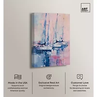 ART REMEDY® Art Remedy "Pastel Sea Breeze" Giclee Canvas Print, Nautical And Coastal Canvas Art