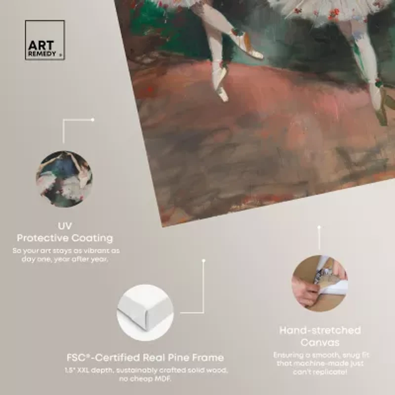 ART REMEDY® "Classical Ballerinas" Giclee Music And Dance Canvas Art