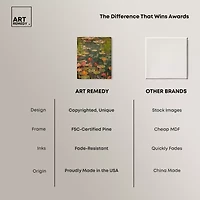 ART REMEDY® "Afternoon Visit" Giclee Nature And Landscape Canvas Art