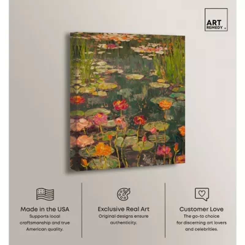 ART REMEDY® "Afternoon Visit" Giclee Nature And Landscape Canvas Art