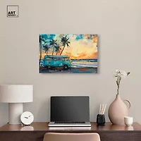ART REMEDY® "Old School Spring Break" Giclee Entertainment And Hobbies Canvas Art