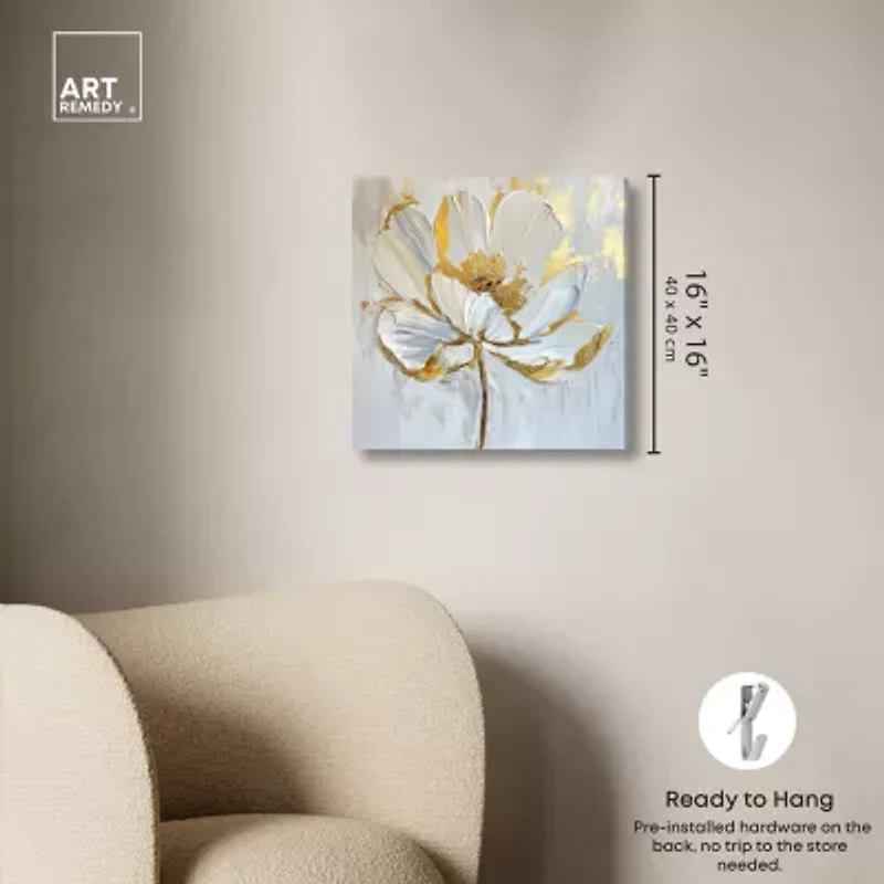 ART REMEDY® "Magnolia Ii" Giclee Floral And Botanical Canvas Art