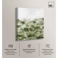 ART REMEDY® Art Remedy "Foggy Rainforest" Giclee Canvas Print, Nature And Landscape Canvas Art