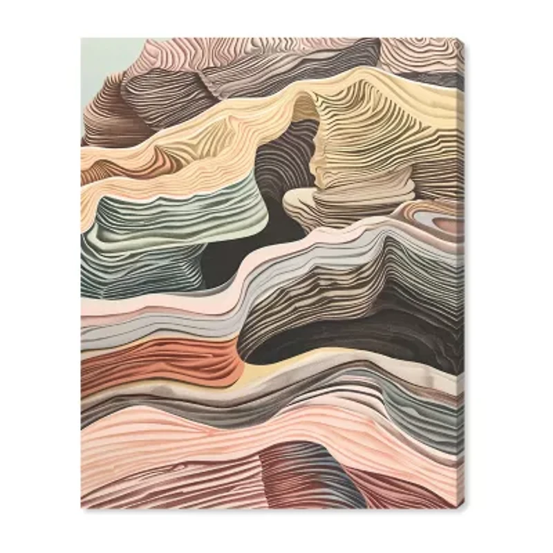 ART REMEDY® Art Remedy "Coyote Tan" Giclee Canvas Print, Abstract Canvas Art