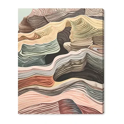 ART REMEDY® Art Remedy "Coyote Tan" Giclee Canvas Print, Abstract Canvas Art
