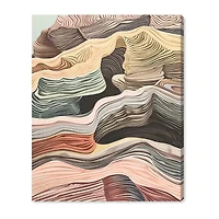 ART REMEDY® Art Remedy "Coyote Tan" Giclee Canvas Print, Abstract Canvas Art
