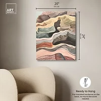 ART REMEDY® Art Remedy "Coyote Tan" Giclee Canvas Print, Abstract Canvas Art